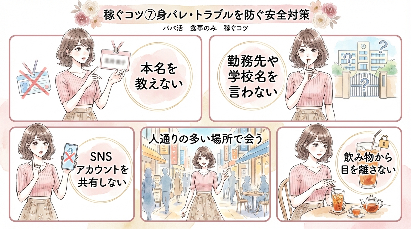 稼ぐコツ⑦身バレ・トラブルを防ぐ安全対策