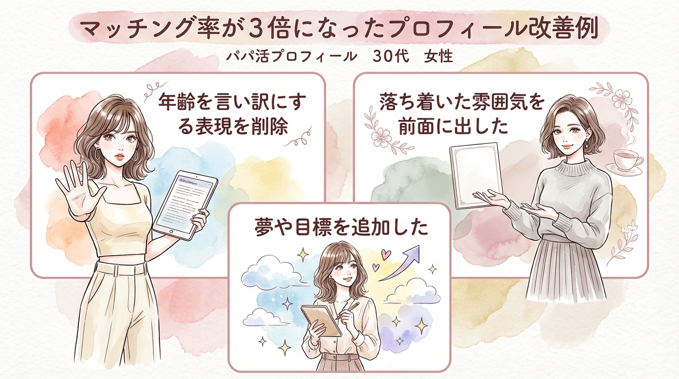 マッチング率が3倍になったプロフィール改善例