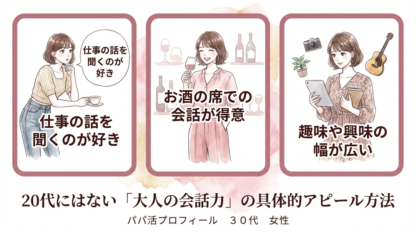 20代にはない「大人の会話力」の具体的アピール方法