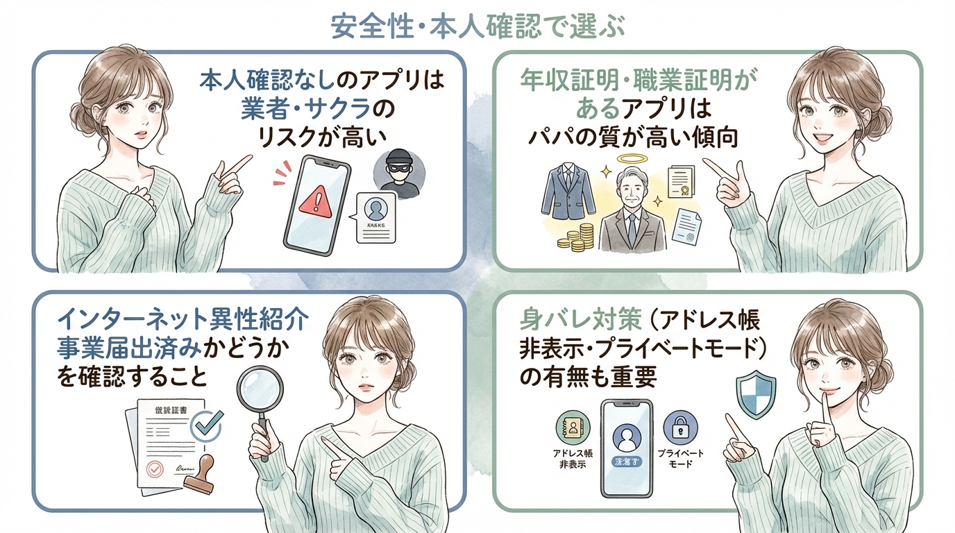 安全性・本人確認で選ぶ