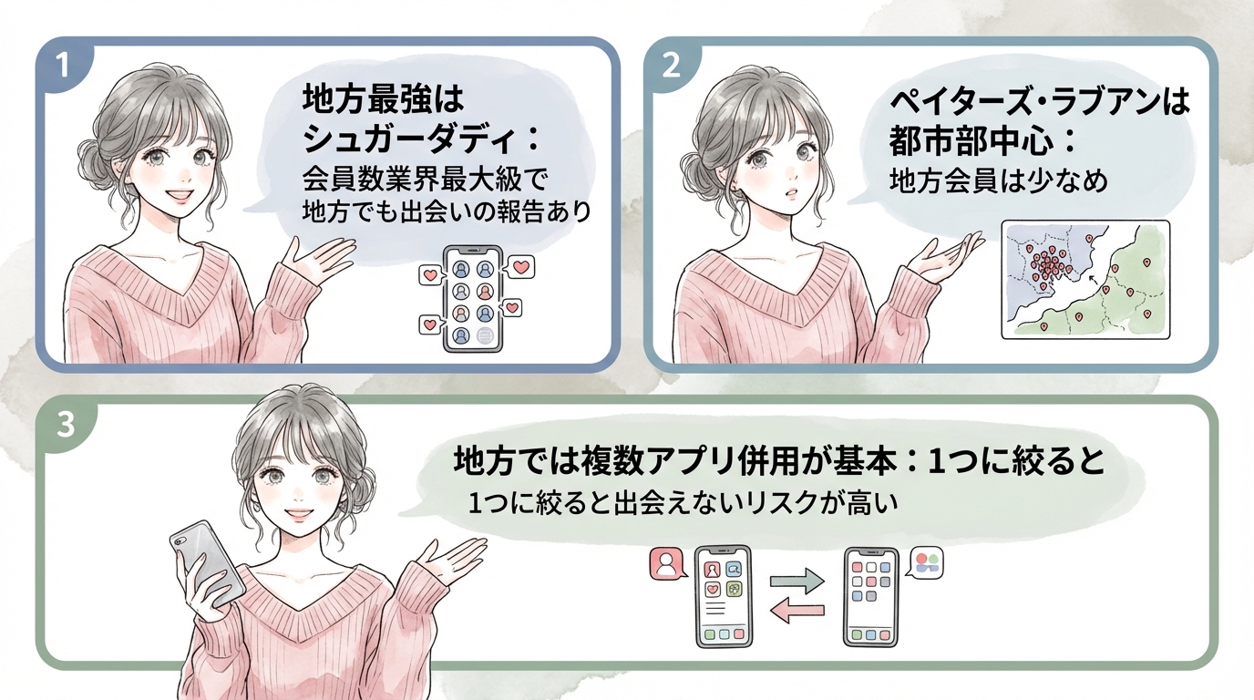 地方在住者向けの選び方