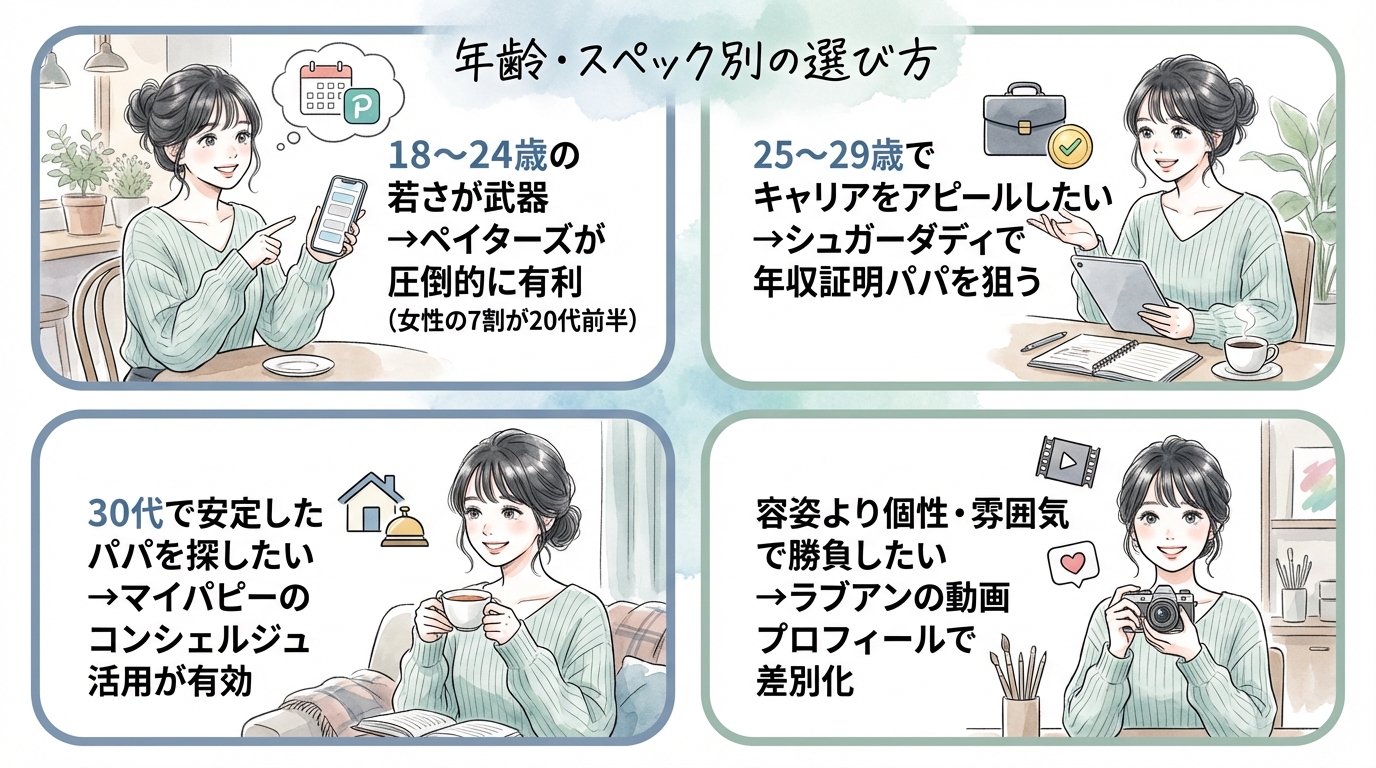 年齢・スペック別の選び方