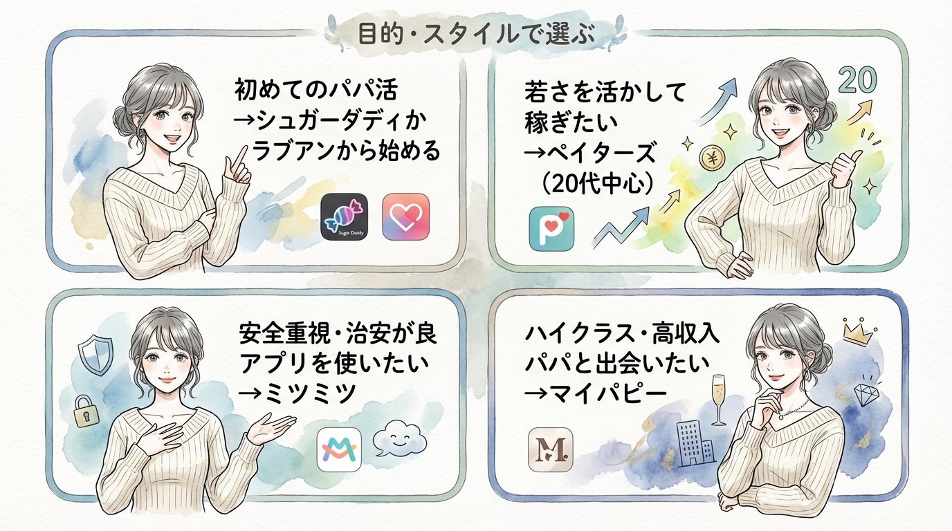 目的・スタイルで選ぶ