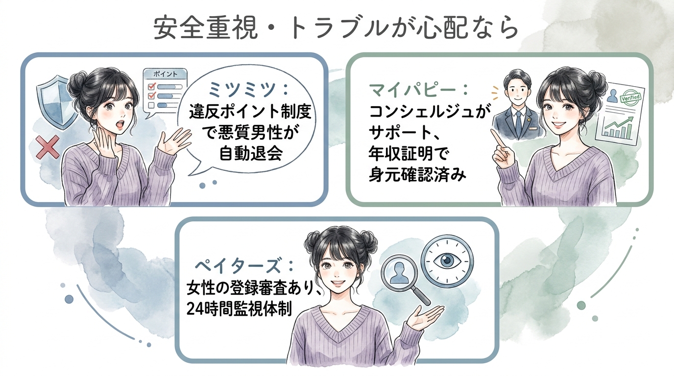 安全重視・トラブルが心配なら