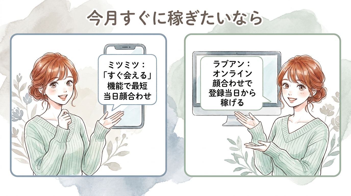 今月すぐに稼ぎたいなら