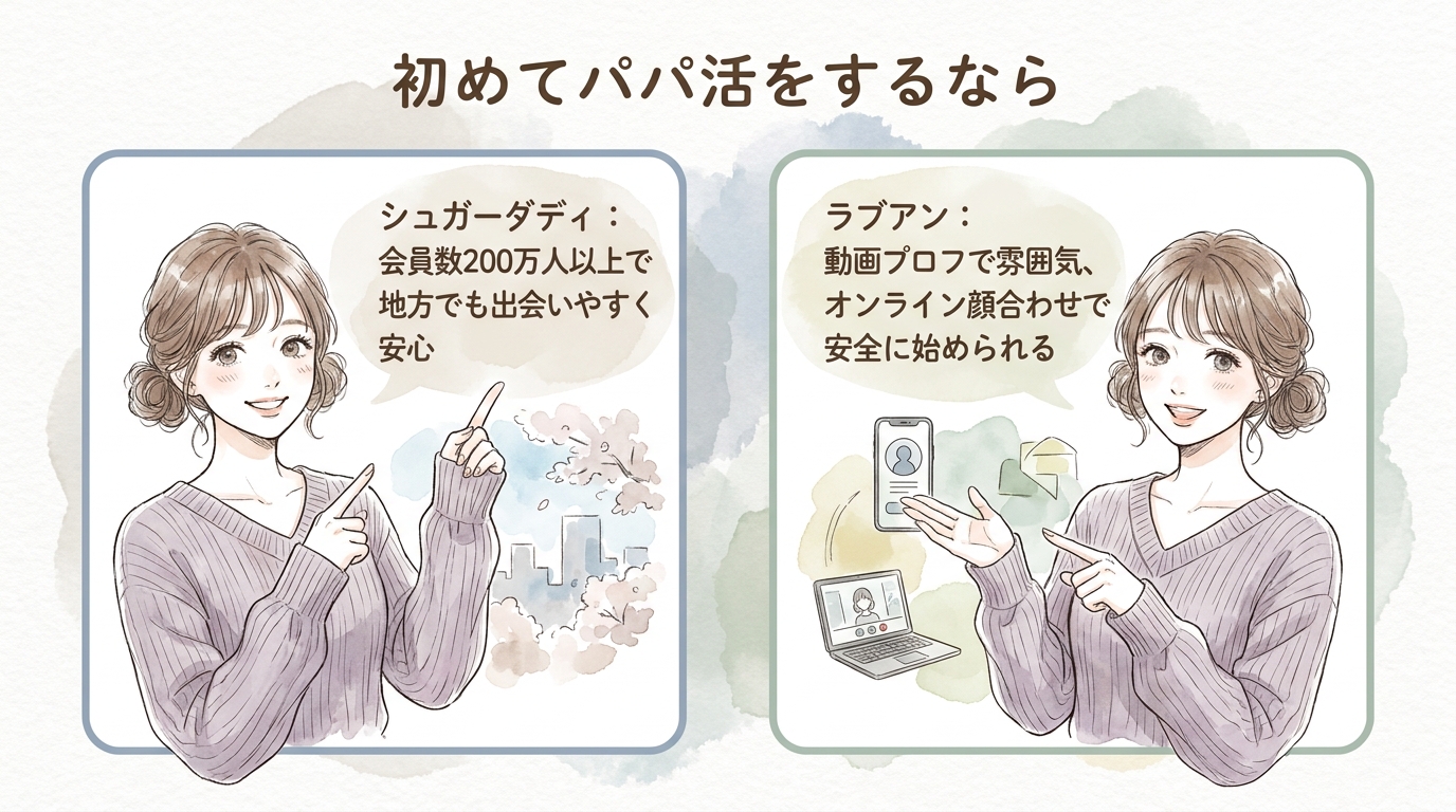 初めてパパ活をするなら