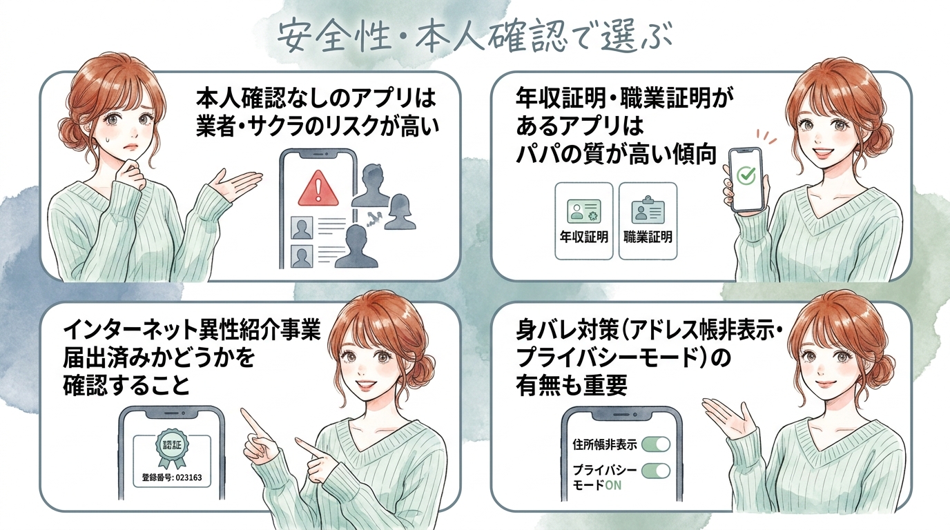 安全性・本人確認で選ぶ