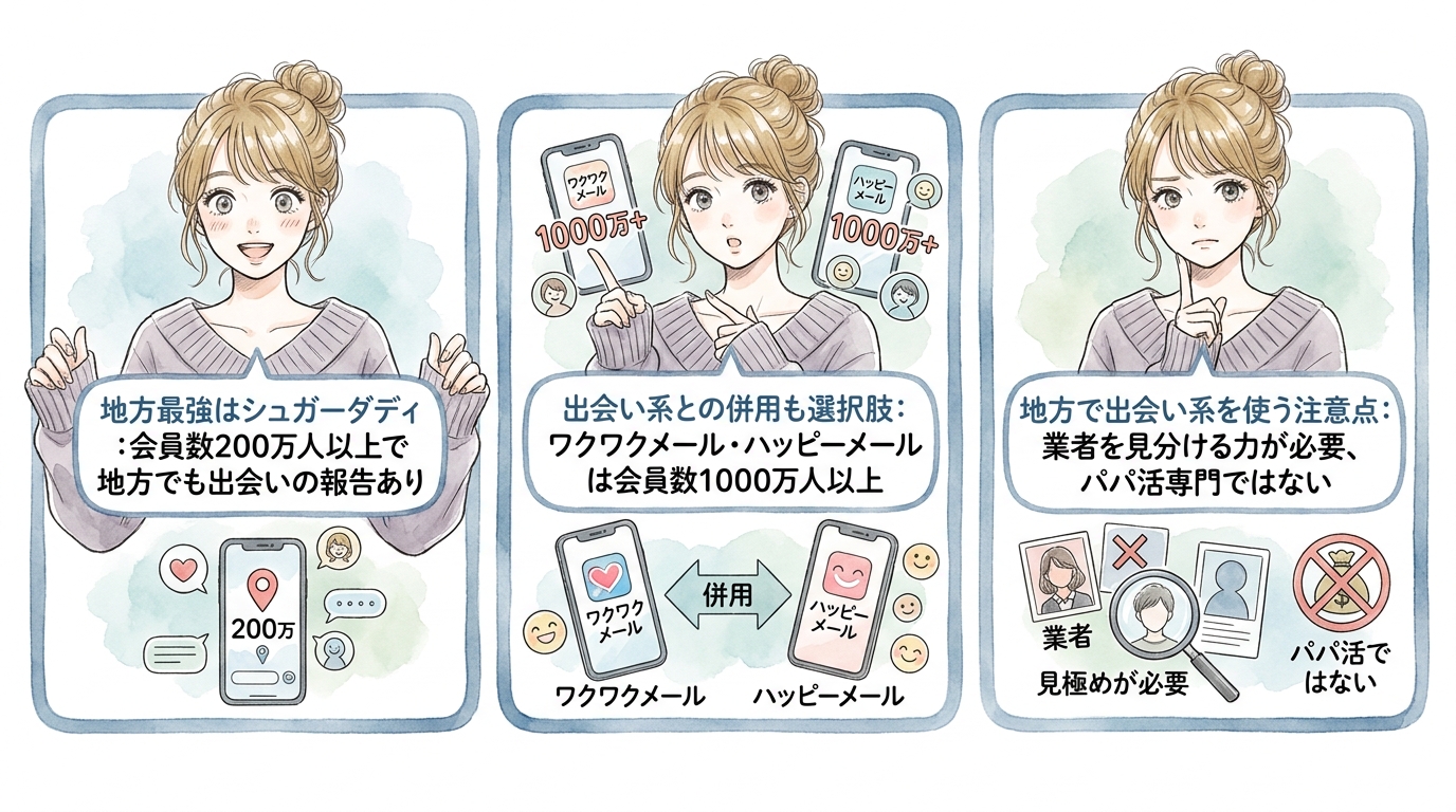 地方在住者向けの選び方