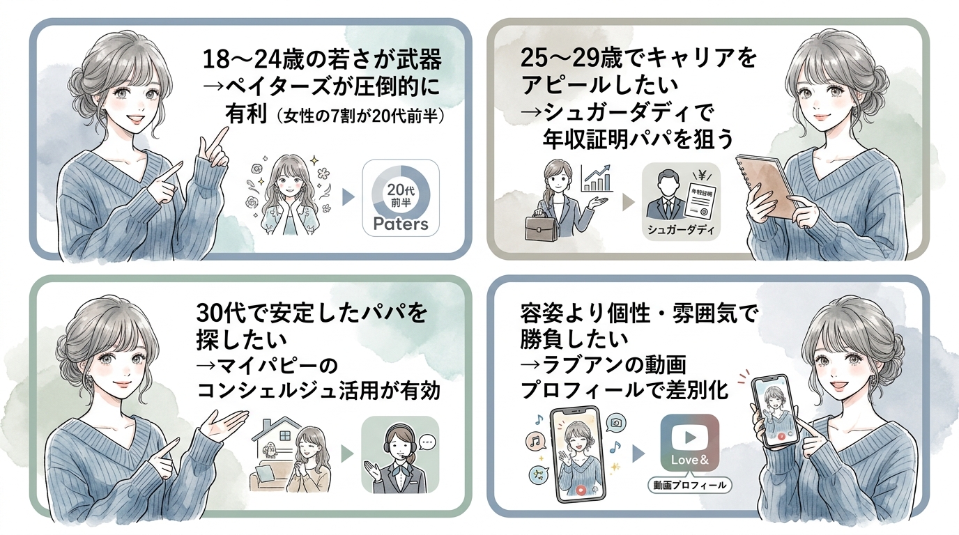 年齢・スペック別の選び方