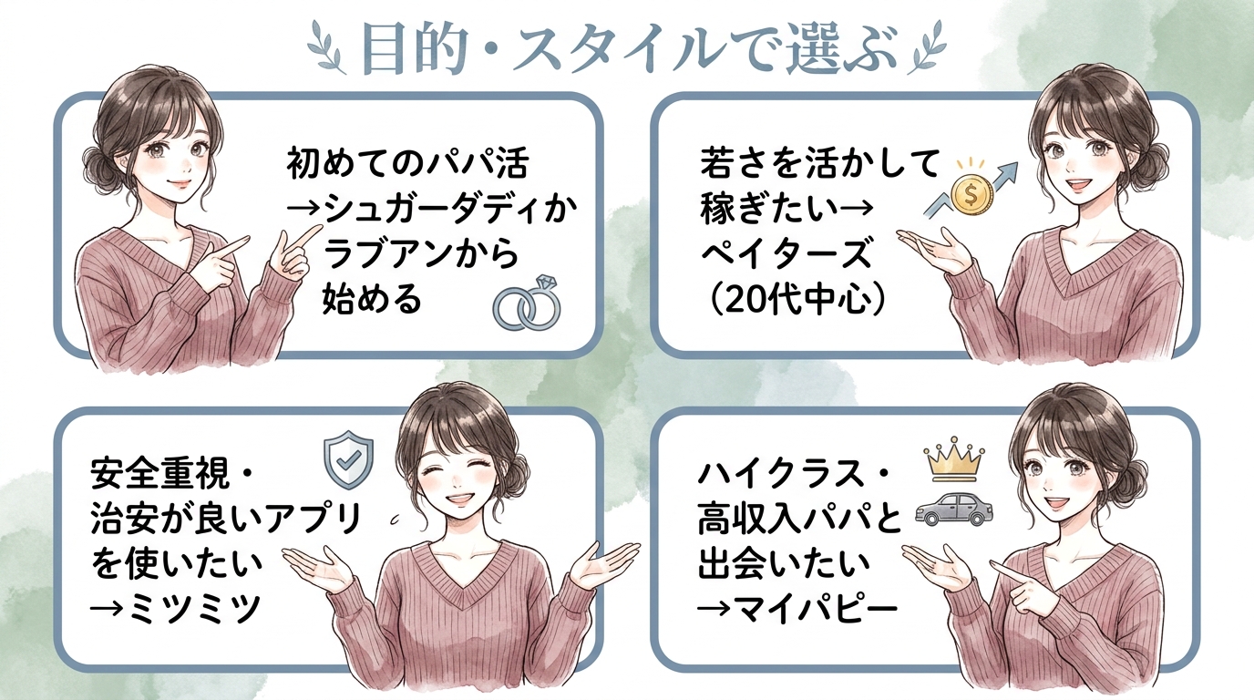 目的・スタイルで選ぶ
