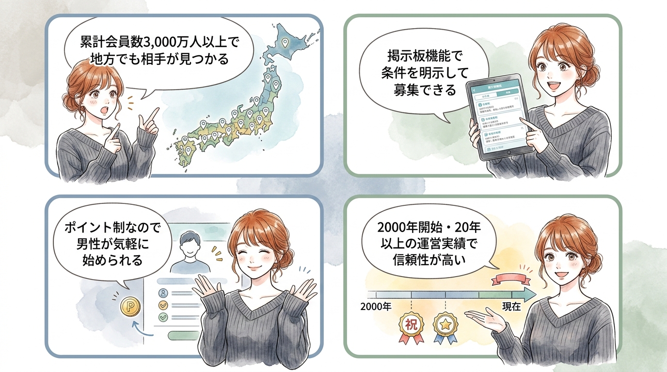 ハッピーメールが地方に強い理由
