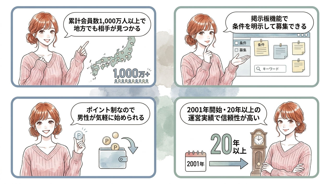 地方在住者がワクワクメールを使う理由
