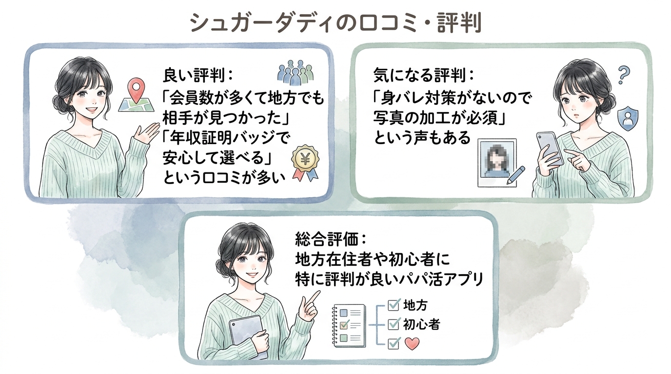 シュガーダディの口コミ・評判