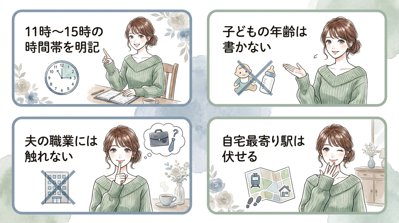 主婦向けプロフィール例文