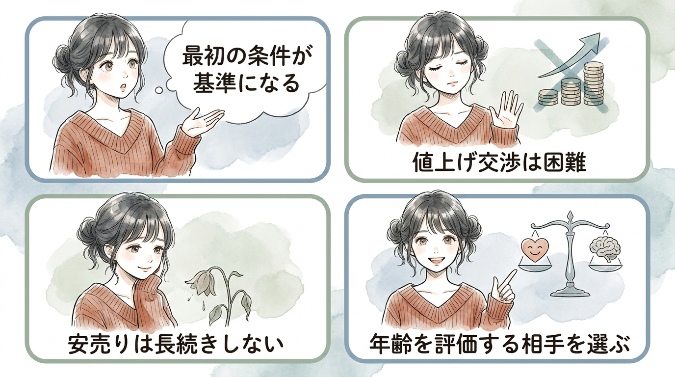 年齢を理由に安売りしてはいけない理由