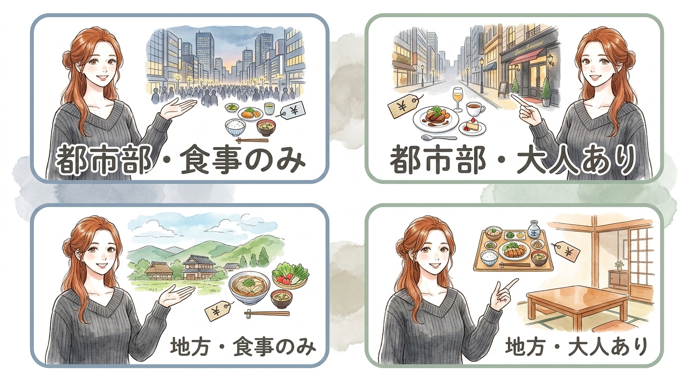 都市部と地方での相場差と現実的な月収目安