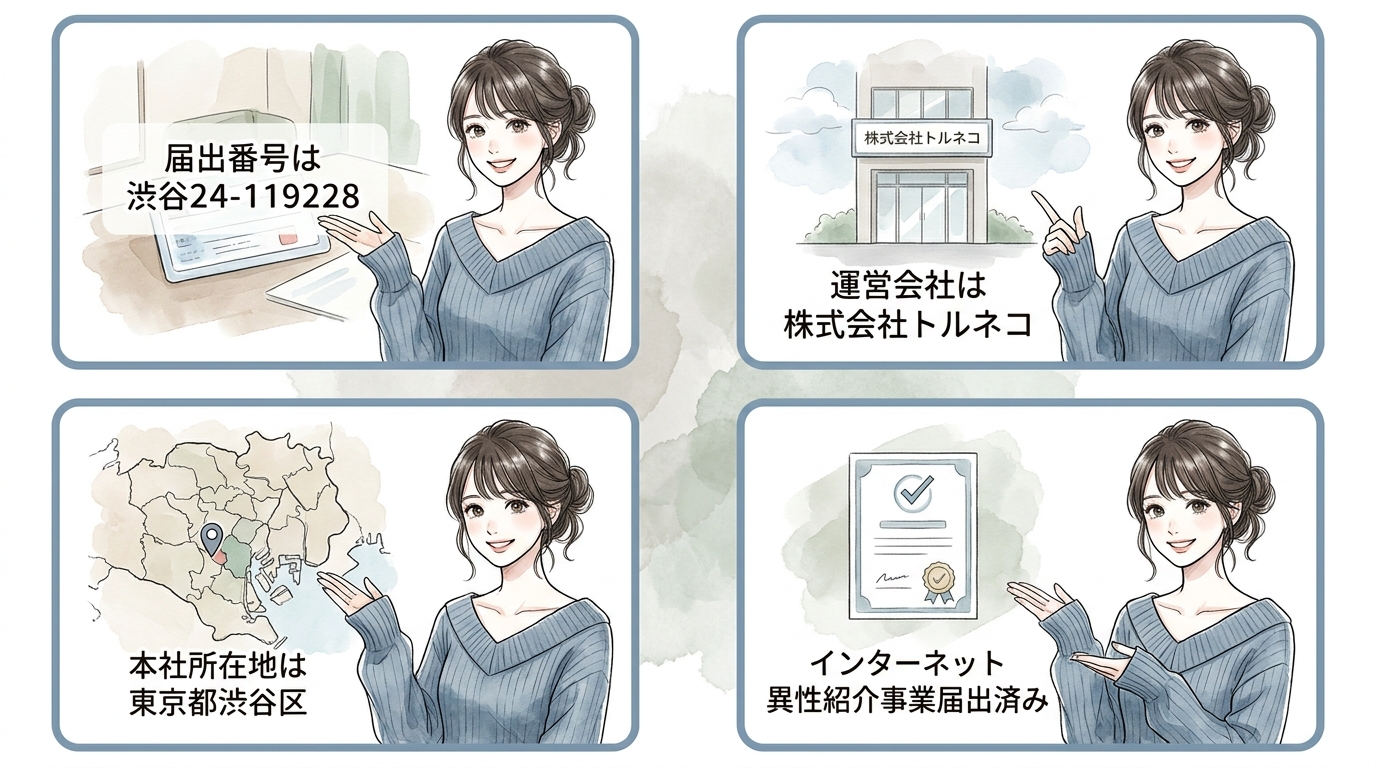 運営会社の信頼性と届出状況