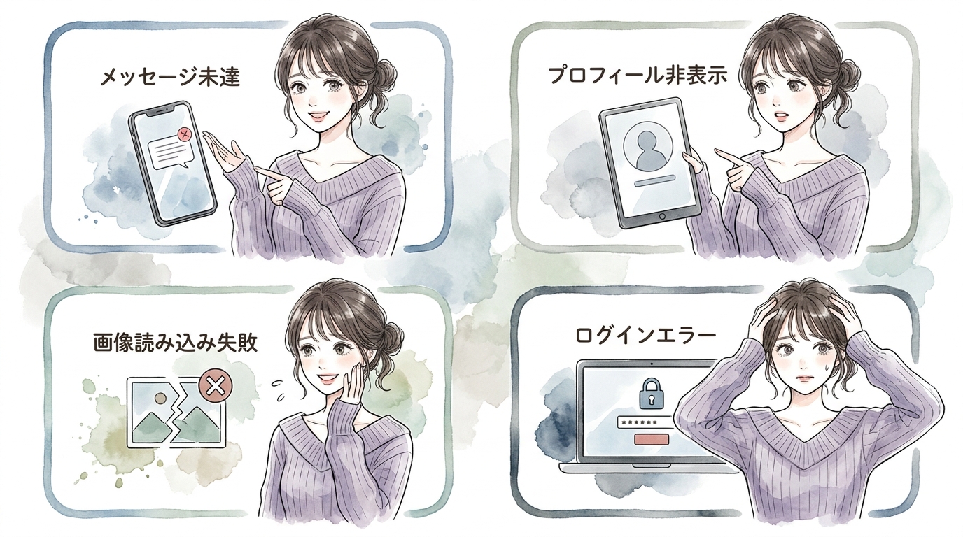 新しいアプリゆえの機能不具合と対応状況