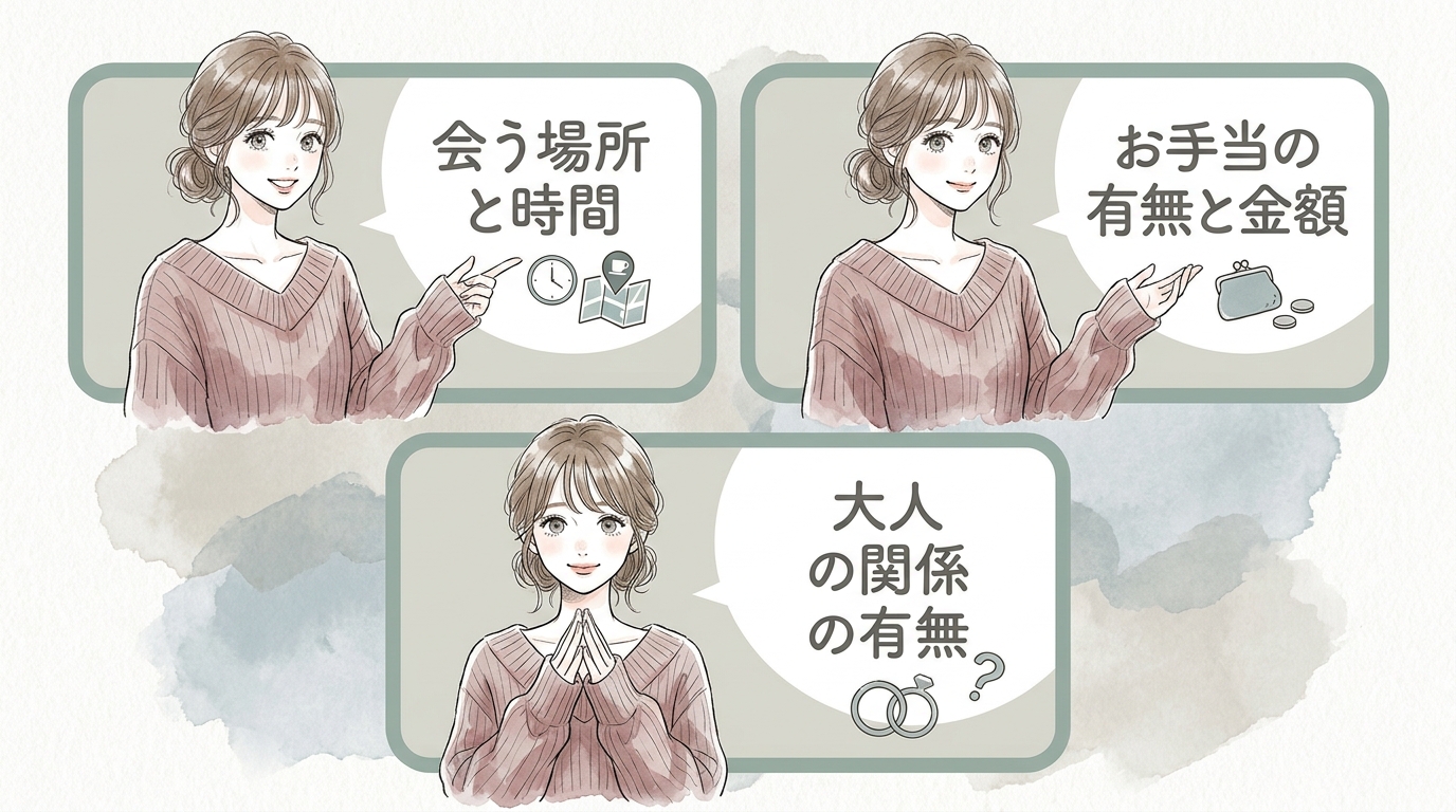 安全に顔合わせするためのメッセージ術