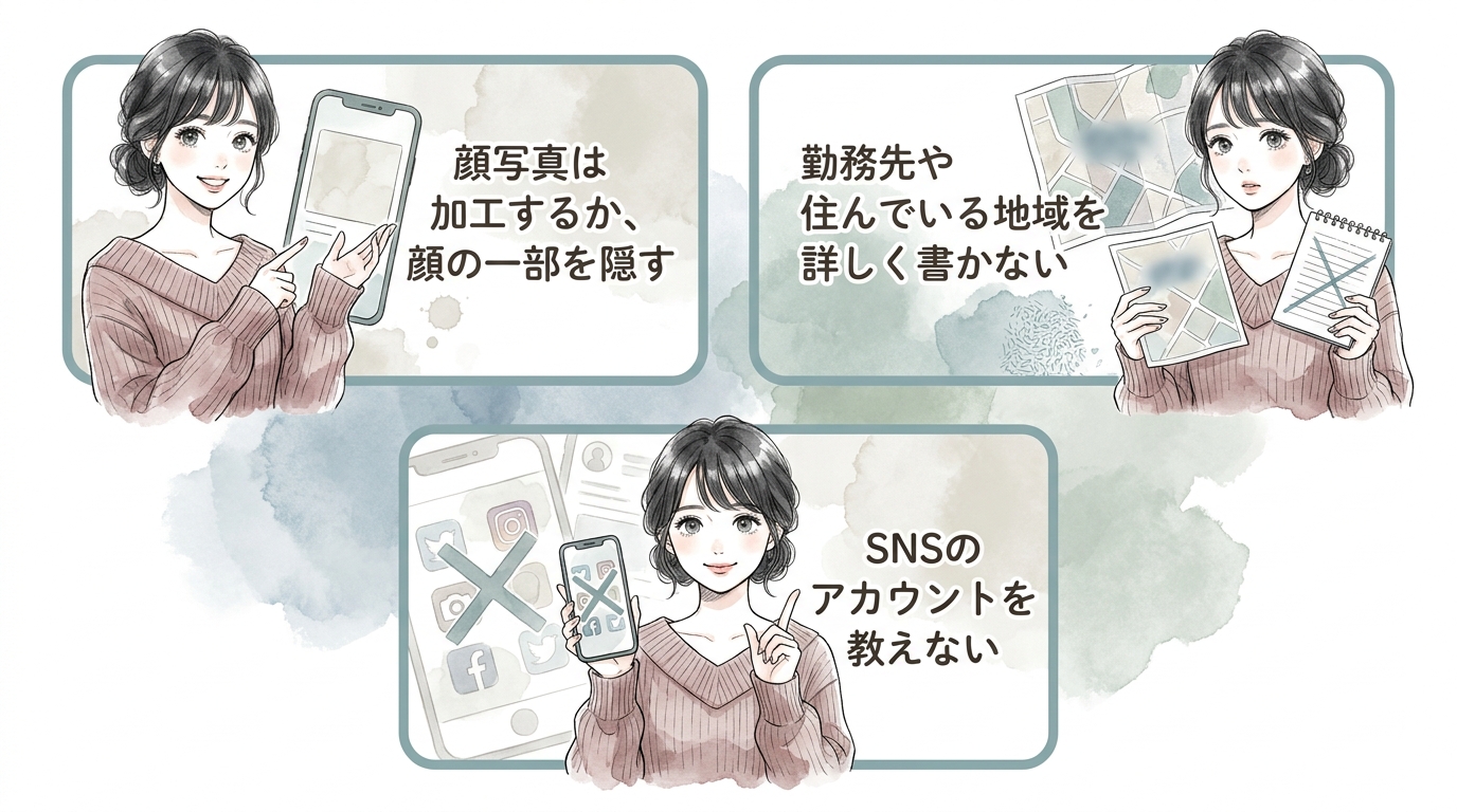身バレ・個人情報漏洩を防ぐ対策