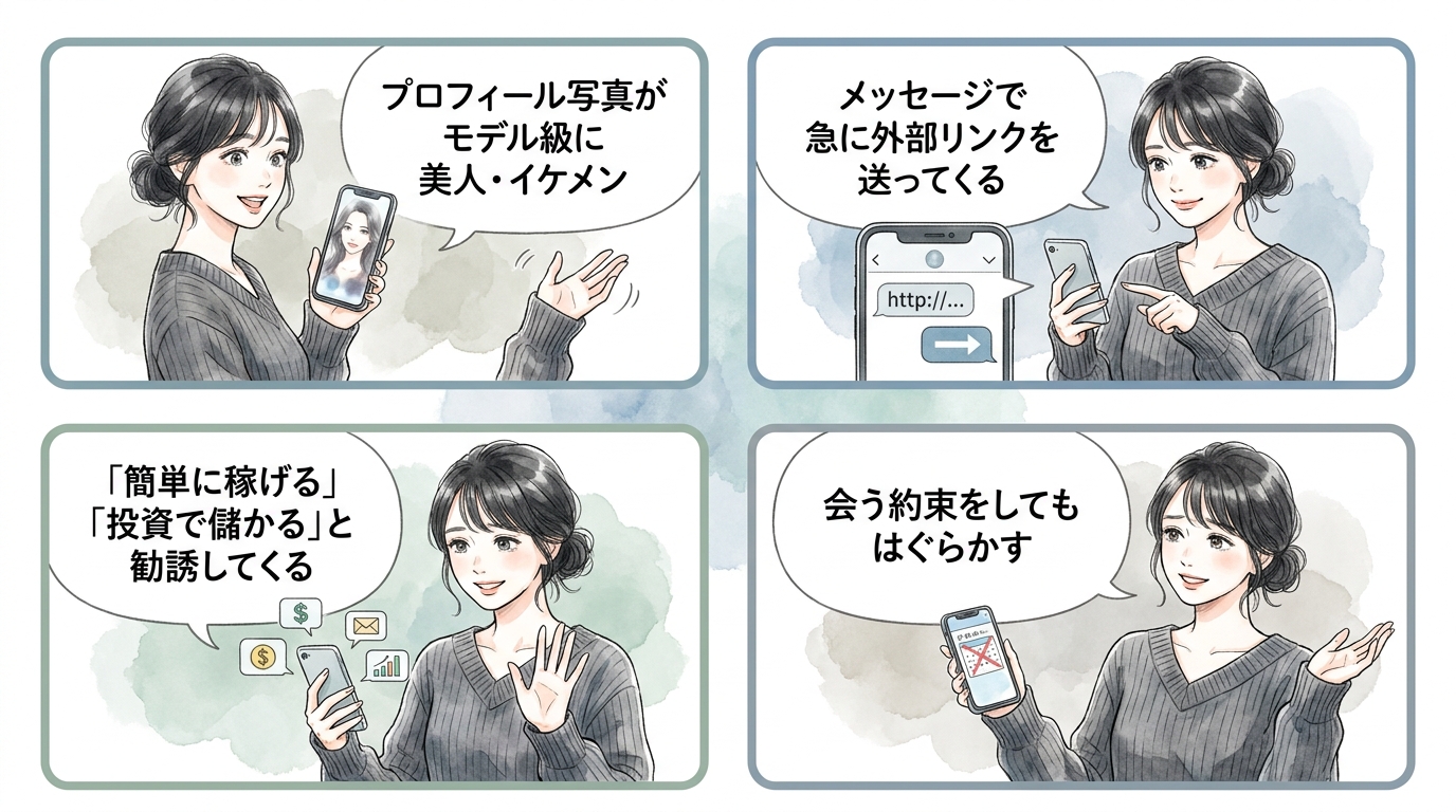 サクラ・業者・地雷パパの見分け方