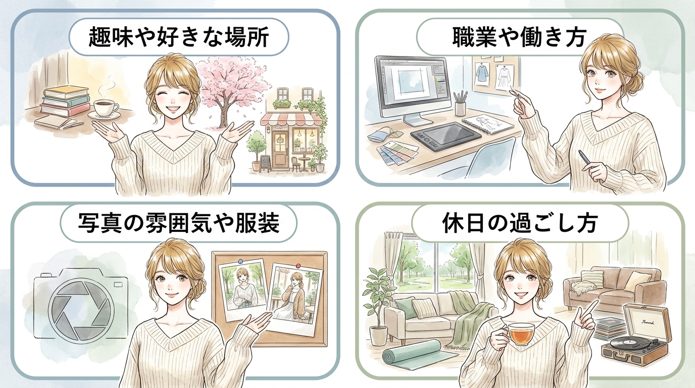 相手のプロフィールに触れて「あなたに送った」感を出す