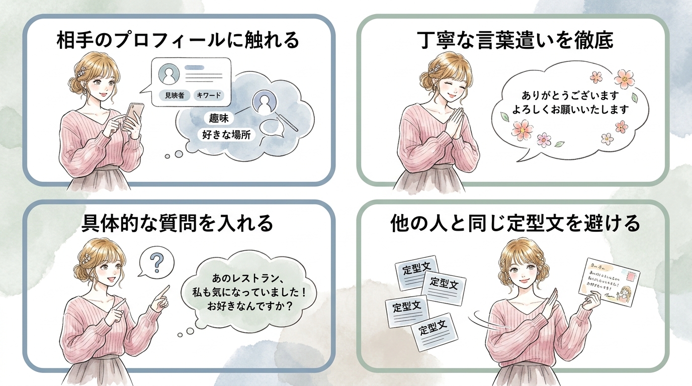 パパは複数の女性からメッセージを受け取っている