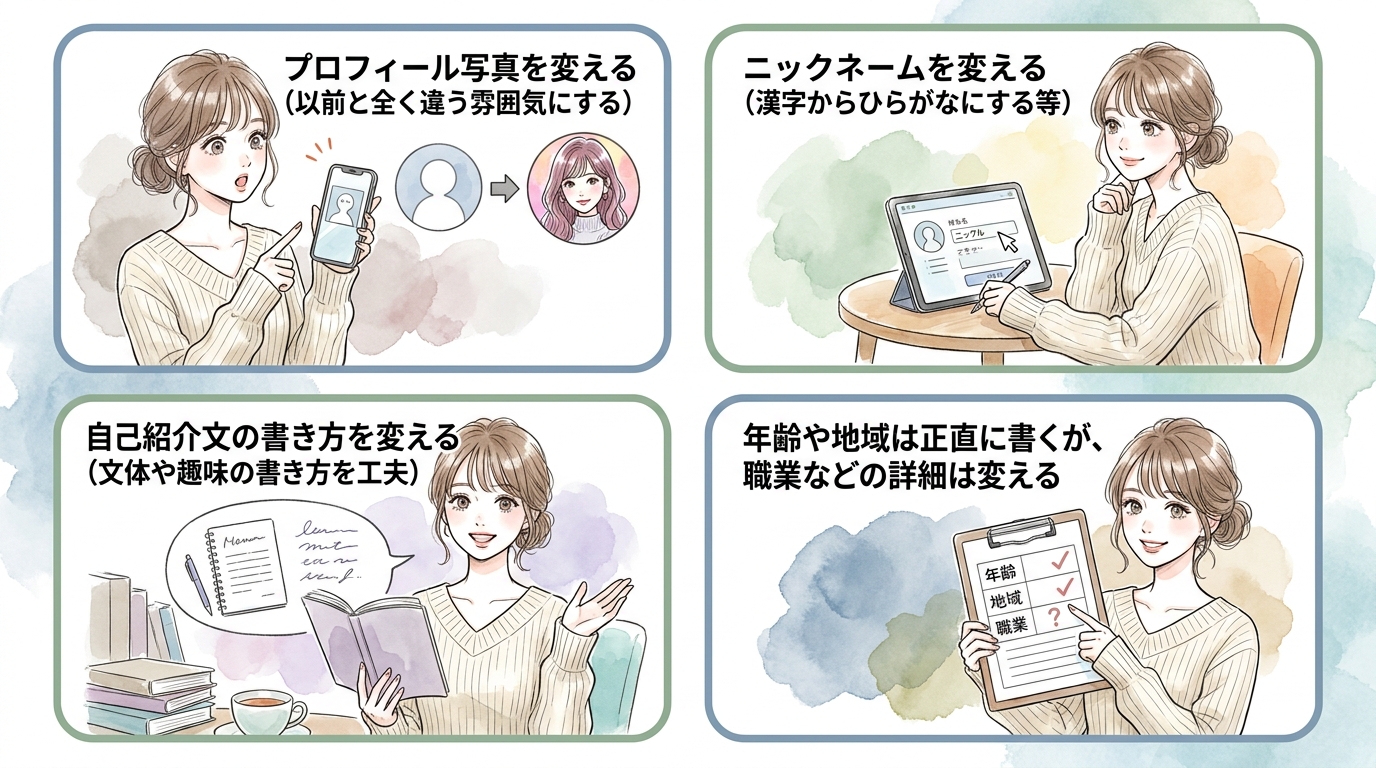 同じ相手にバレずに再登録する方法