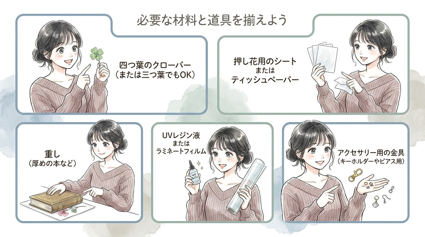 必要な材料と道具を揃えよう
