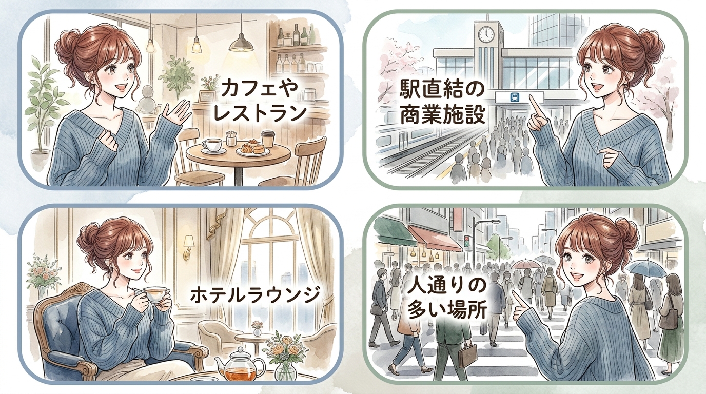 顔合わせの時間帯は「お昼」がベスト