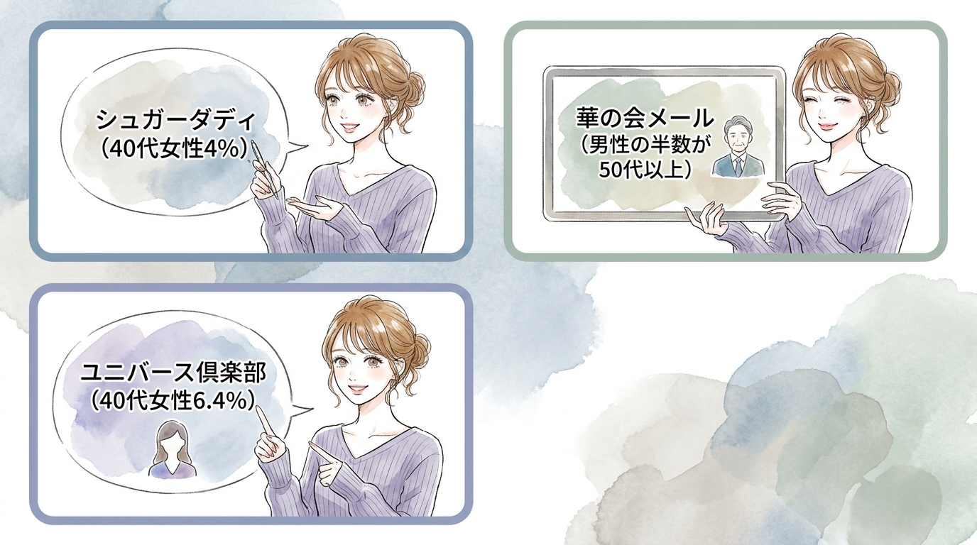 40代女性比率4%以上のアプリを狙うべき理由