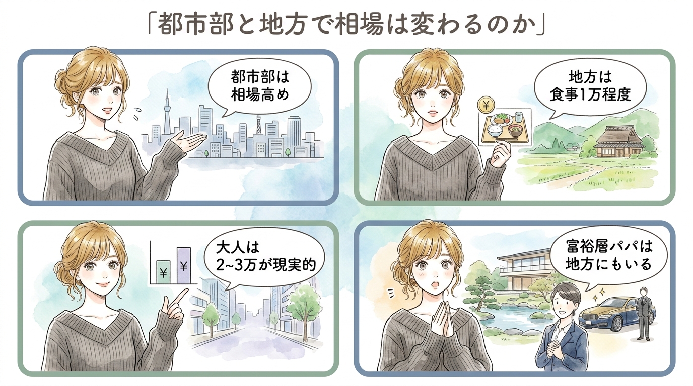 都市部と地方で相場は変わるのか