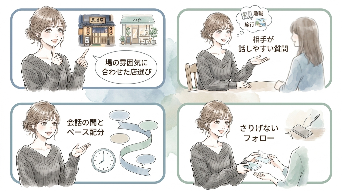 若い女性にない「大人の余裕」が武器になる