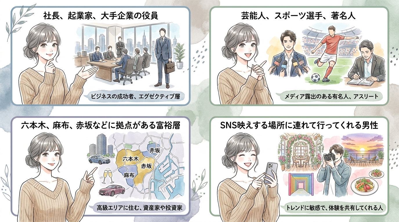 相手にする男性の選別基準の違い