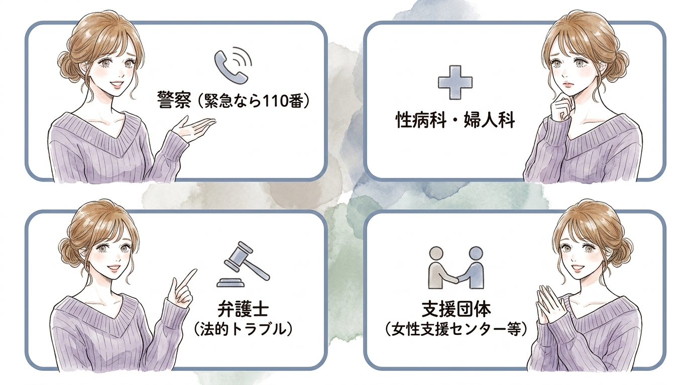 トラブルに巻き込まれたときの相談先