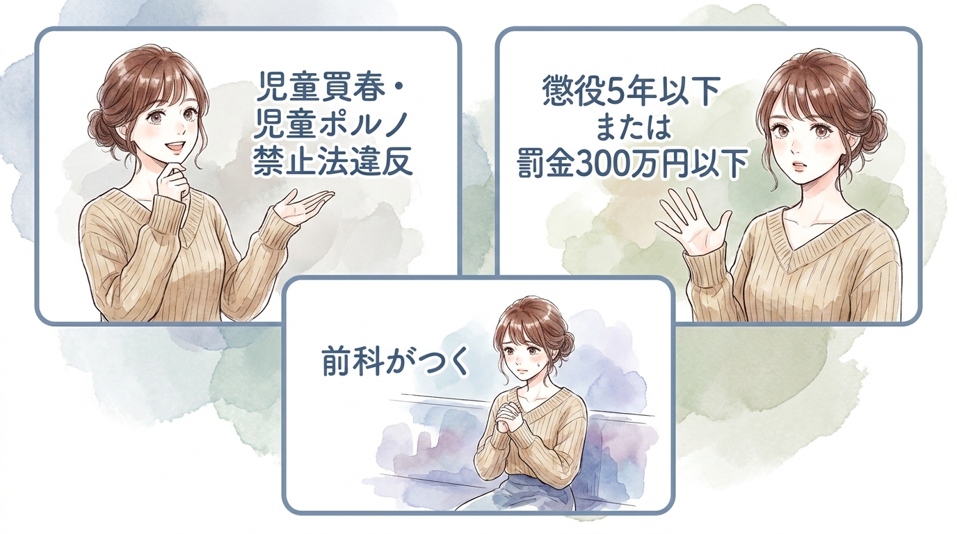 18歳未満との接触で成立する犯罪と罰則