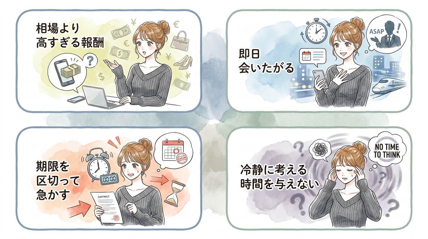 パパ活業者が狙う心理、なぜ騙されやすいのか