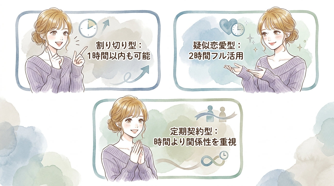 関係性のタイプで時間配分が変わる